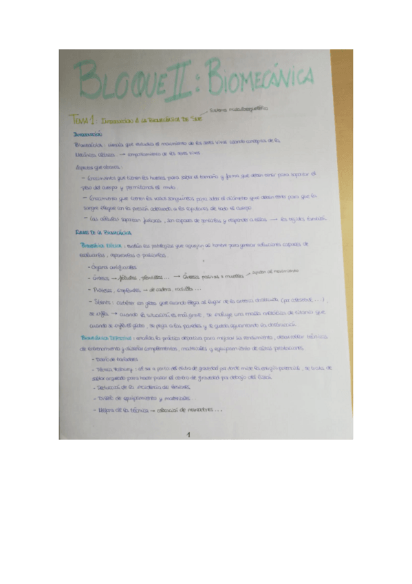Miniatura del documento Bloque II Biomecánica (parte 1).pdf