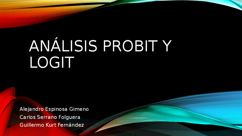 Miniatura del documento Análisis probit y Logit rata.pptx