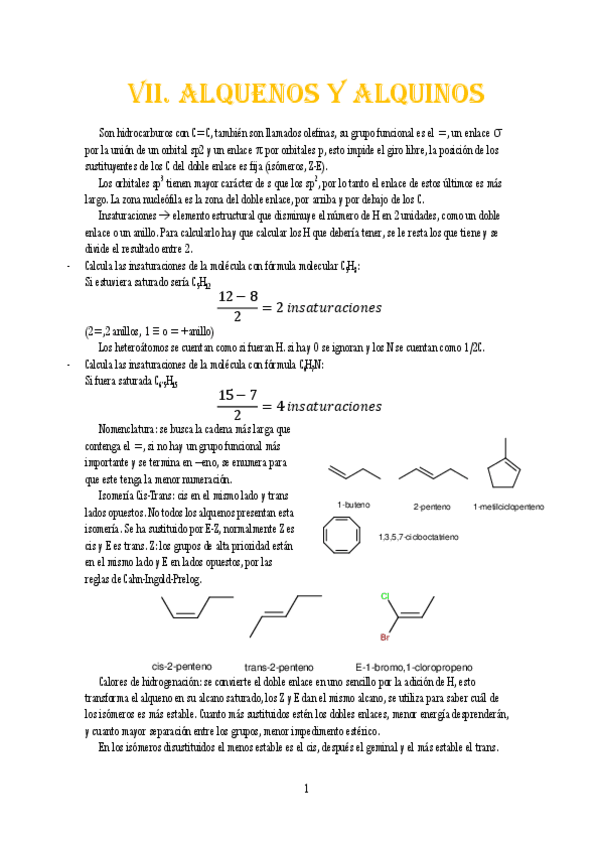 Miniatura del documento VII. Alquenos y alquinos.pdf