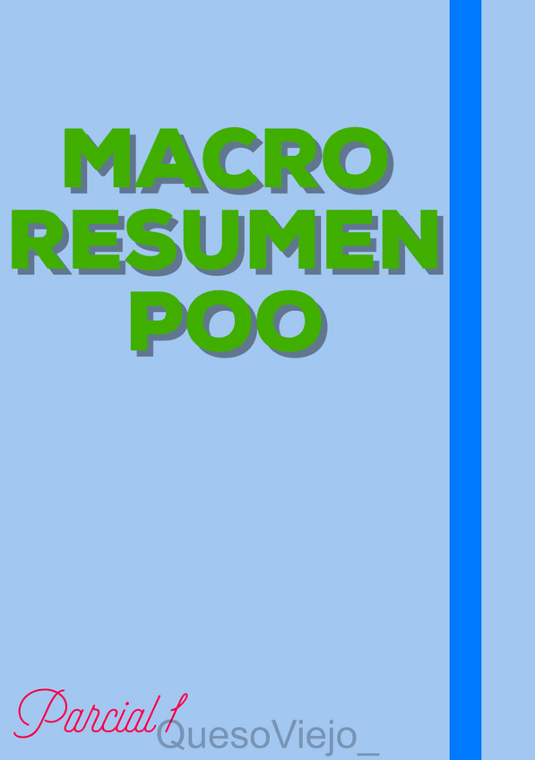Miniatura del documento Macro Resumen POO 1er Parcial.pdf