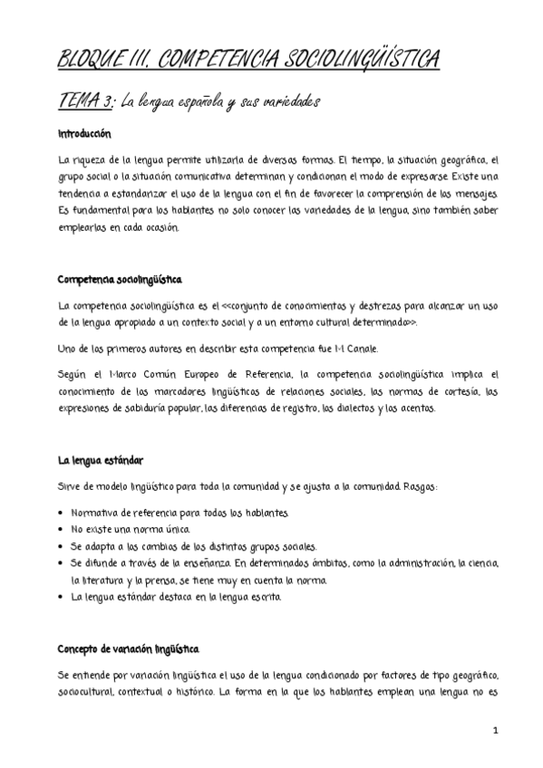 Miniatura del documento Tema 3. La lengua española y sus variedades.pdf