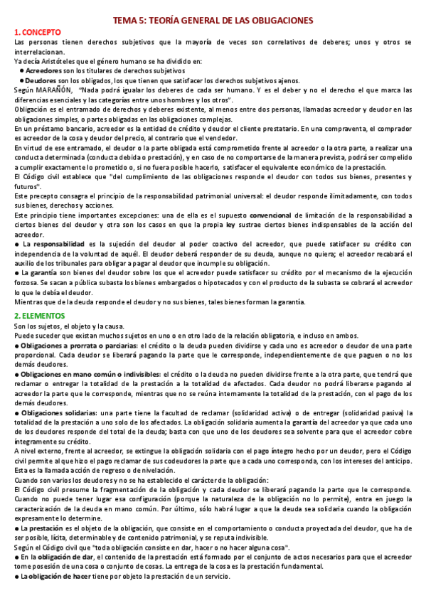 Miniatura del documento IDLT Tema 5 Obligaciones Resumen..pdf
