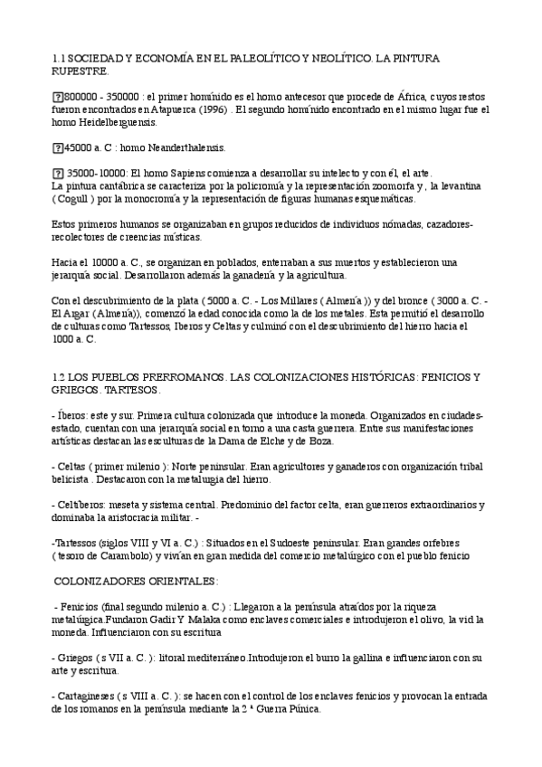 Miniatura del documento cuestiones cortas historia Prehistoria.pdf