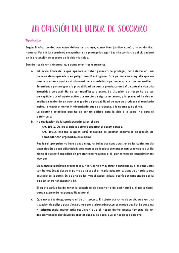 Miniatura del documento TEMA 8. LA OMISIÓN DEL DEBER DE SOCORRO.pdf