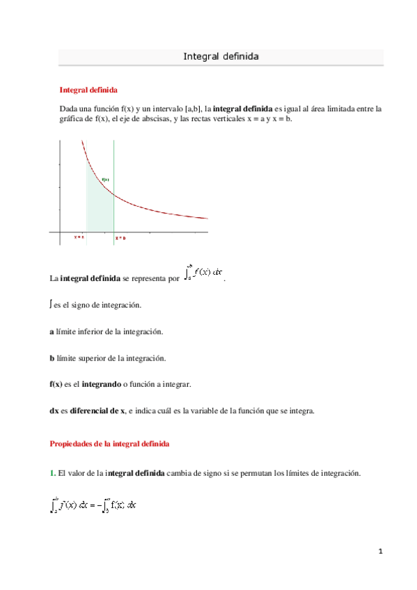 Miniatura del documento Apuntes resumidos sobre la integral definida.pdf