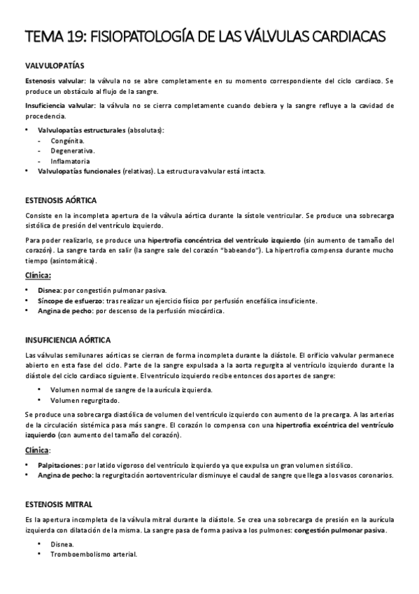 Miniatura del documento TEMA 19. FISIOPATOLOGÍA DE LAS VÁLVULAS CARDIACAS.pdf