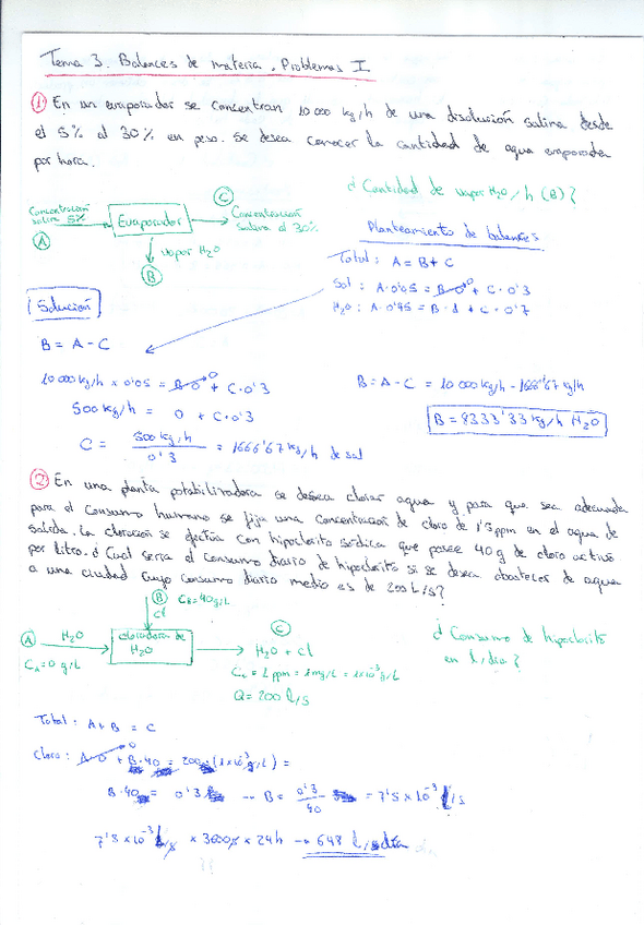 Miniatura del documento Relación 1. Tema 3 Balances de materia.pdf
