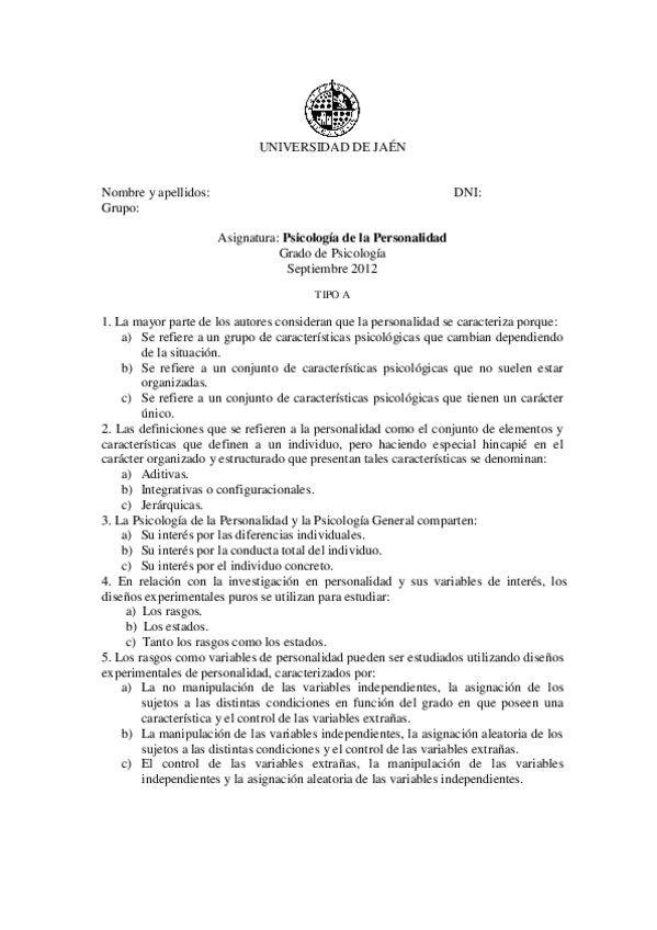 Miniatura del documento Exámen Personalidad  Tipo A_septiembre2012.pdf
