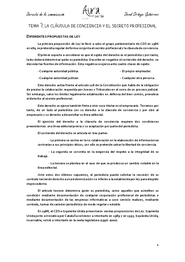 Miniatura del documento TEMA 7 LA CLÁUSULA DE CONCIENCIA Y EL SECTOR PROFESIONAL.pdf