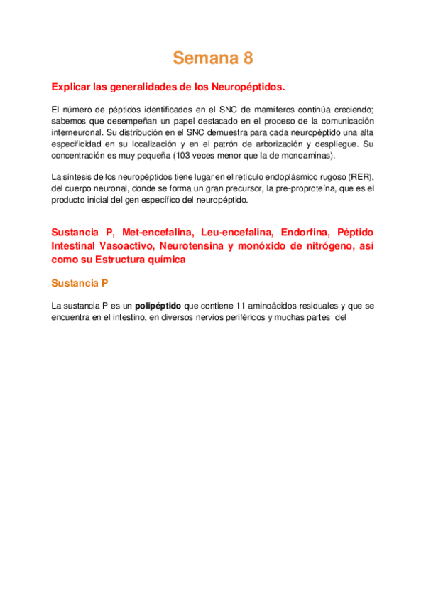 Miniatura del documento Bioca CDE Semana 8 - Neuropéptidos.pdf