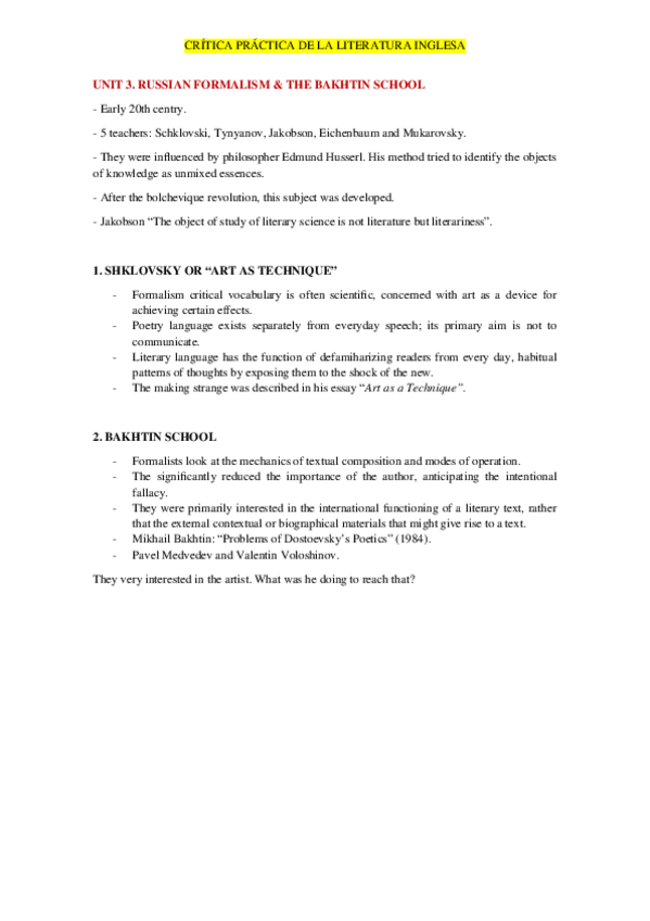 Miniatura del documento UNIT 3 RUSSIAN FORMALISM.docx