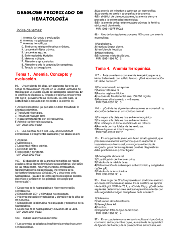 Miniatura del documento PREGUNTAS Y RESPUESTAS-HEMATOLOGÍA MIR.pdf