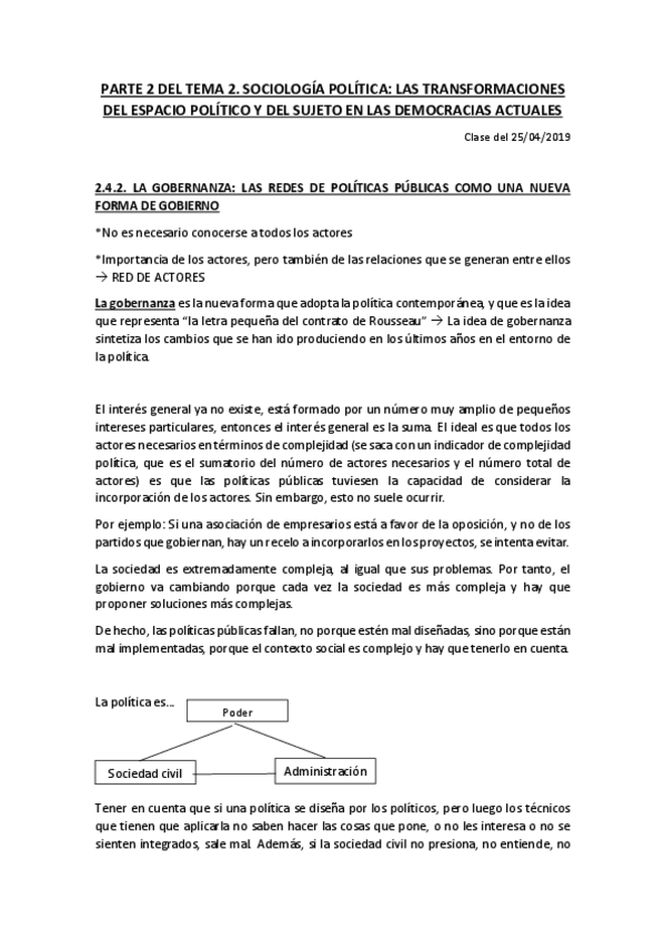 Miniatura del documento PARTE 2 TEMA 2 SOCIOLOGÍA POLÍTICA PARA WUOLAH.pdf