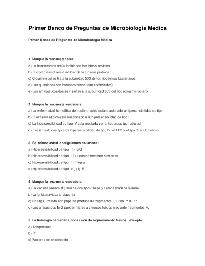 Miniatura del documento BANCO DE PREGUNTAS MICROBIOLOGÍA MÉDICA.pdf