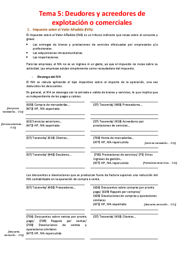 Miniatura del documento Tema 5 - Deudores y acreedores de explotación o comerciales.pdf