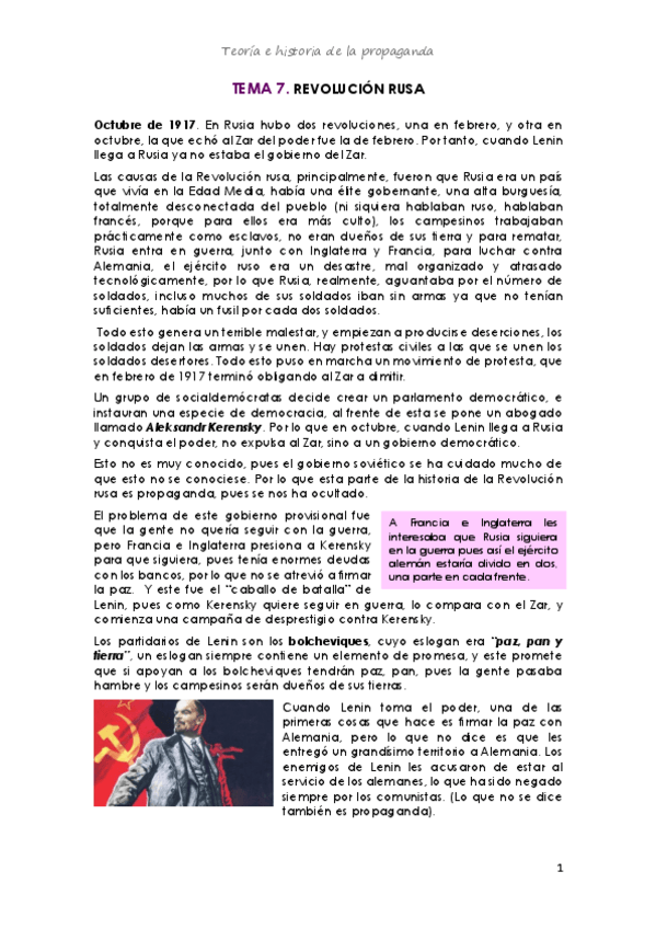 Miniatura del documento Tema 7. Revolución rusa.pdf