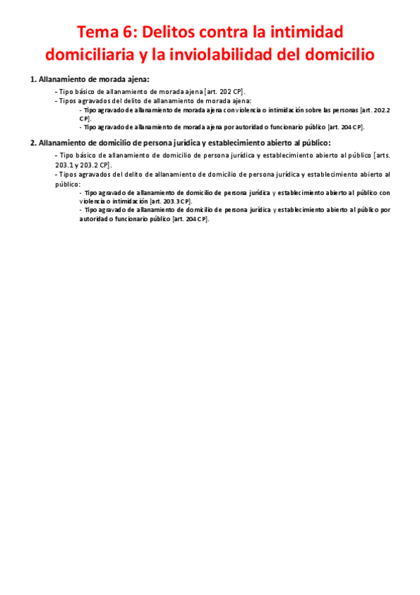 Miniatura del documento Tema 6 - Delitos contra la intimidad y la inviolabilidad del domicilio.pdf