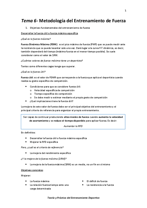 Miniatura del documento Tema 6- Metodología del entrenamiento de fuerza.pdf