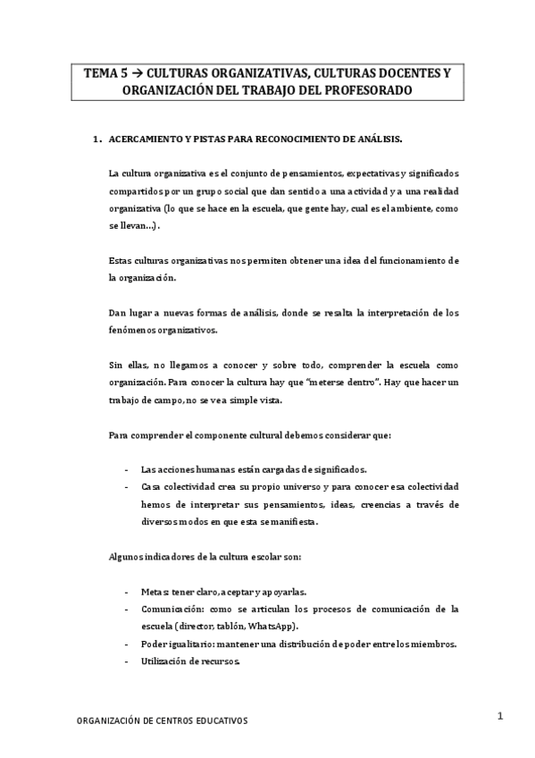 Miniatura del documento TEMA 5 CULTURAS ORGANIZATIVAS- CULTURAS DOCENTES Y ORGANIZACIÓN DEL TRABAJO DEL PROFESORADO.pdf