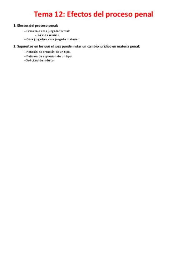 Miniatura del documento Tema 12 - Efectos del proceso penal.pdf