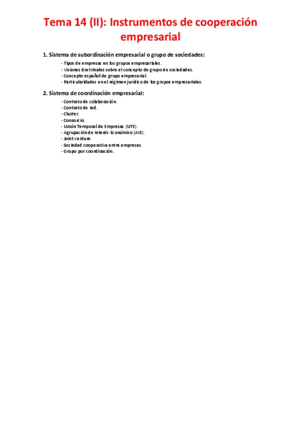 Miniatura del documento Tema 14 (II) - Instrumentos de cooperación empresarial.pdf