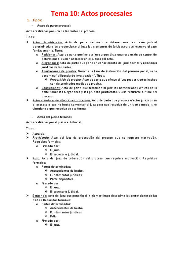 Miniatura del documento Tema 10 - Actos procesales.pdf