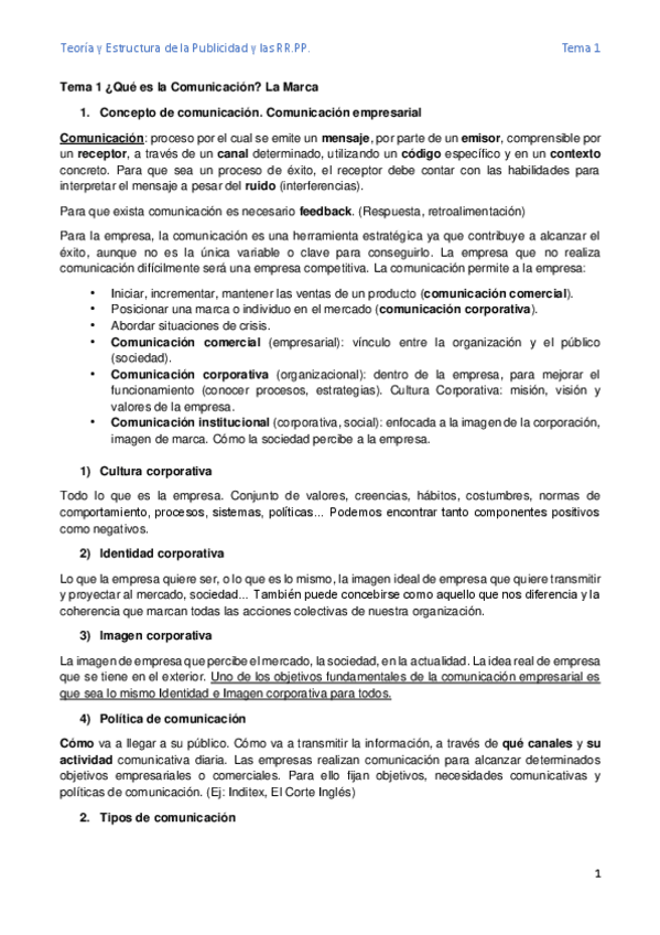 Miniatura del documento Tema 1 Qué es la Comunicación. La Marca.pdf