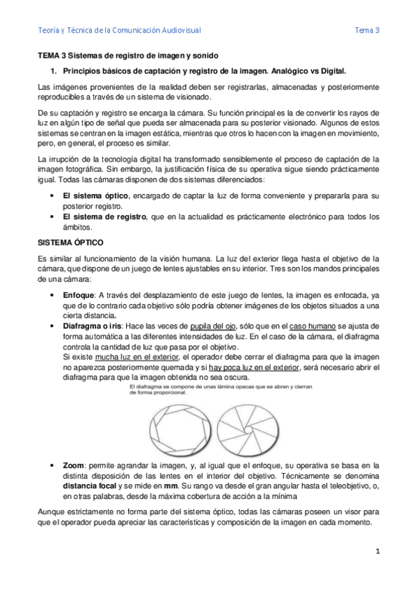 Miniatura del documento TEMA 3 Sistemas de registro de imagen y sonido.pdf