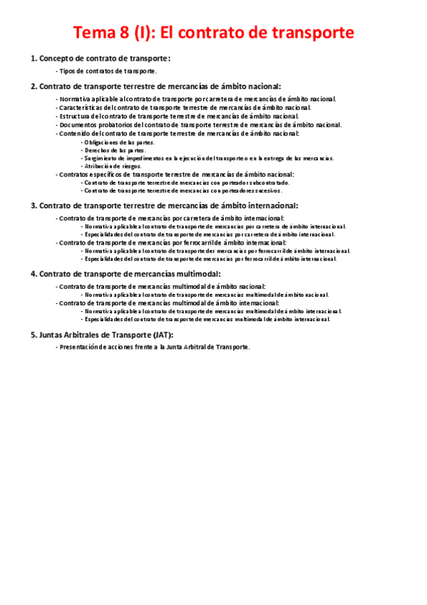 Miniatura del documento Tema 8 (I) - El contrato de transporte.pdf