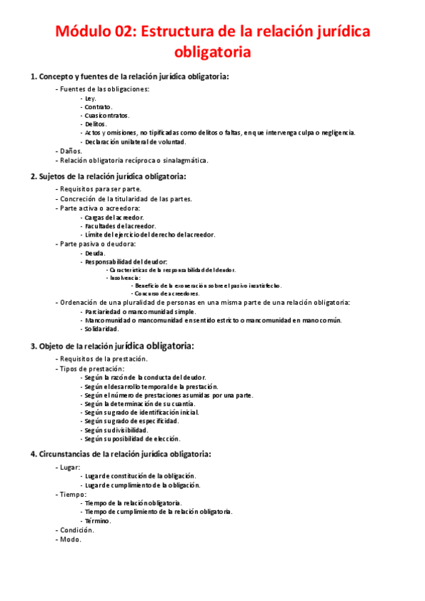 Miniatura del documento Módulo 02 - Estructura de la relación jurídica obligatoria.pdf
