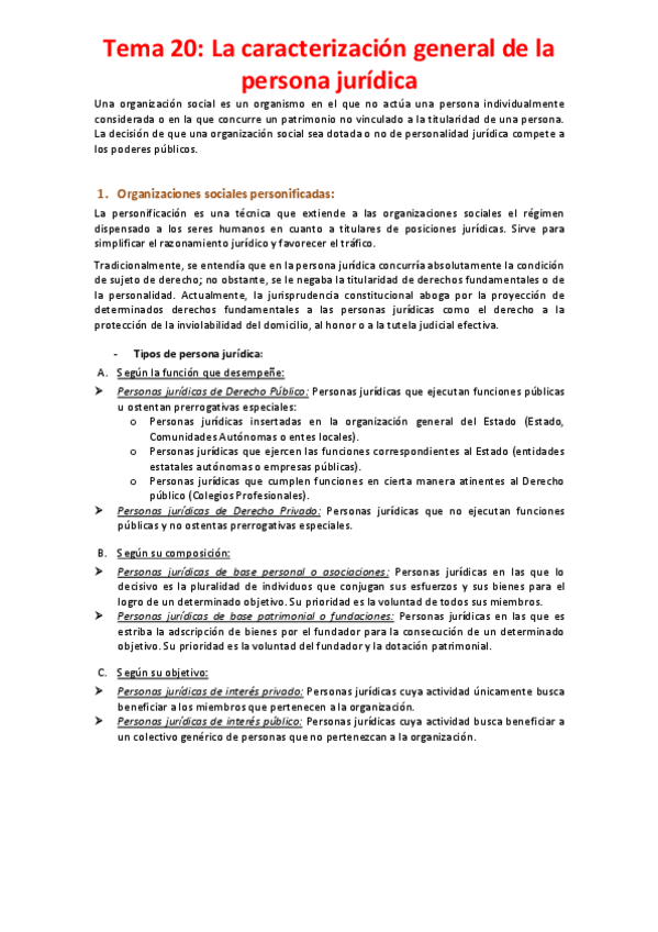 Miniatura del documento Tema 20 - La caracterización general de la persona jurídica.pdf
