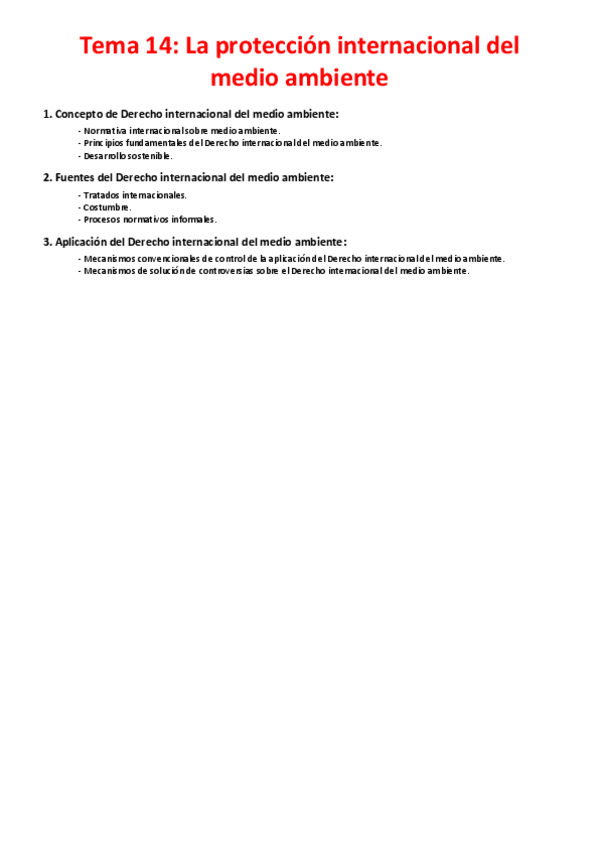 Miniatura del documento Tema 14 - La protección internacional del medio ambiente.pdf