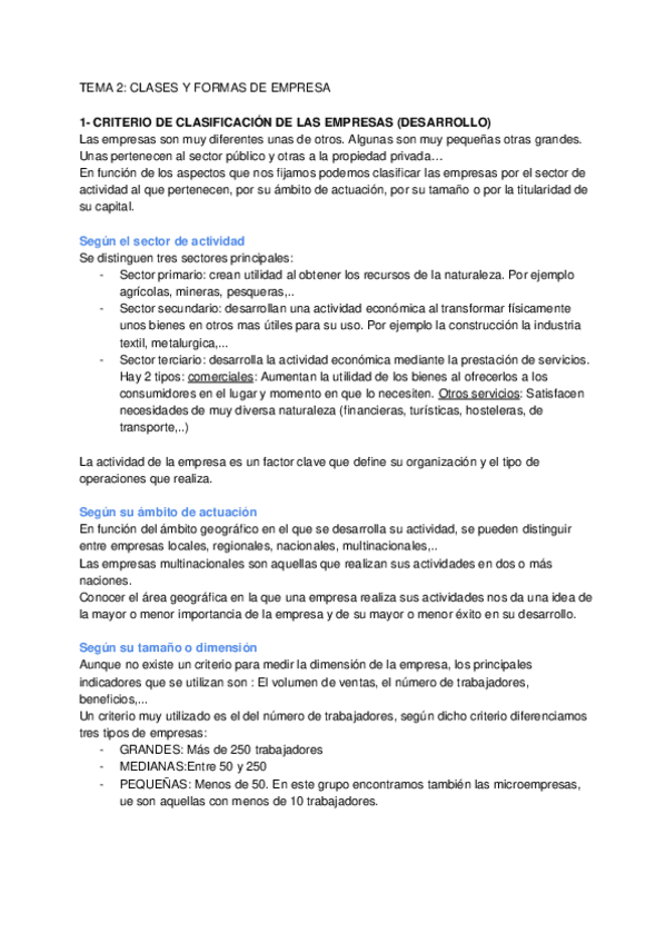 Miniatura del documento TEMA 2_ CLASES Y FORMAS DE EMPRESA.docx