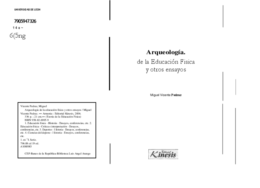 Miniatura del documento Arqueologia de la educacion fisica y otros ensayoss.pdf