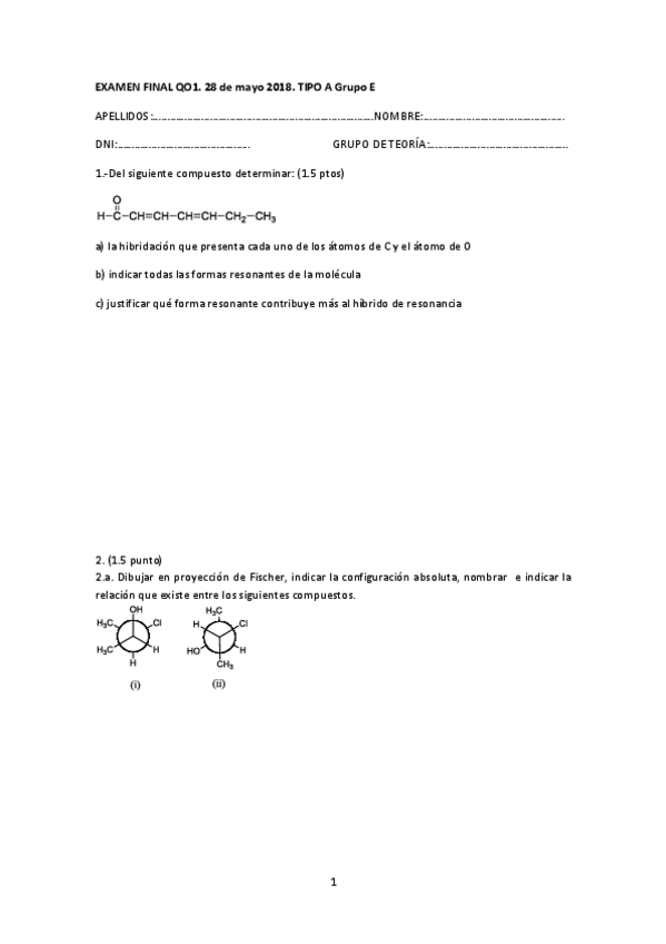 Miniatura del documento EXAMEN FINAL QO1 junio2018-GRUPO E (1).pdf