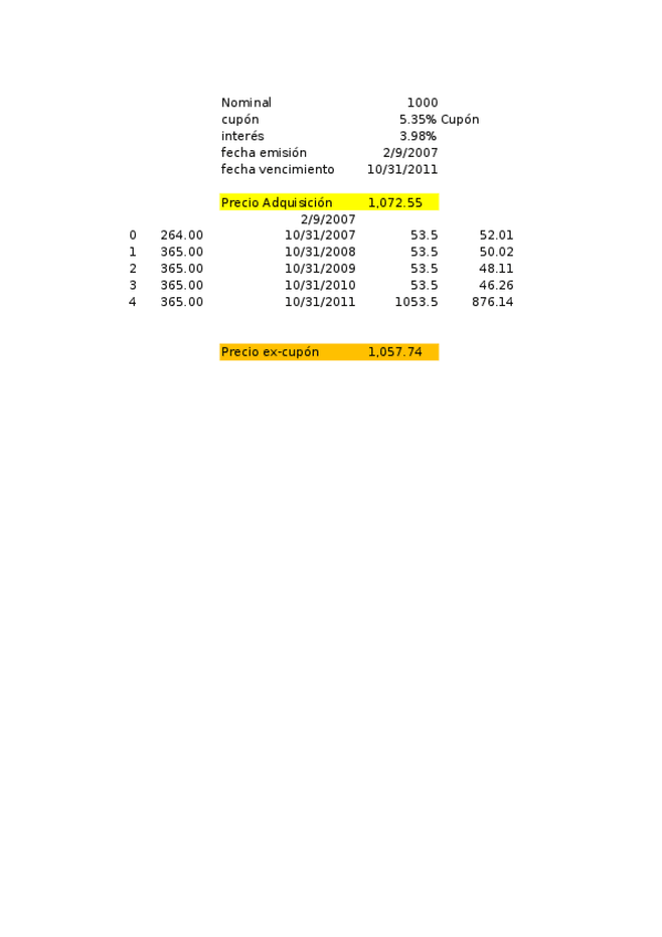 Miniatura del documento Calculo precio ex-cupón.xlsx