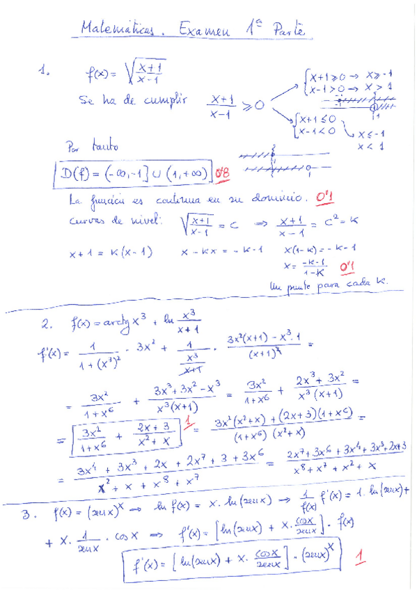 Miniatura del documento Examen resuelto. Matemáticas 1ª parte. Grupo 3 de Economía.pdf