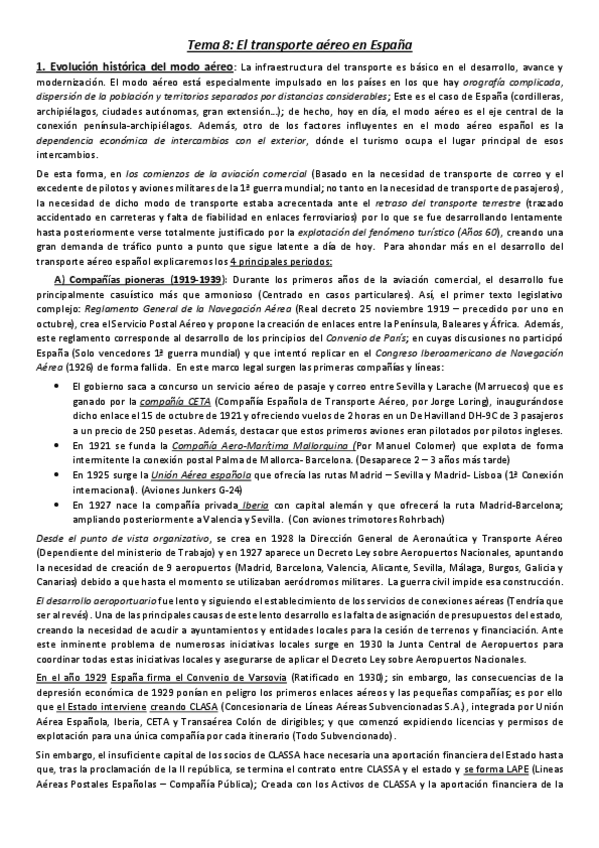 Miniatura del documento Tema 8 - El transporte aéreo en España.pdf