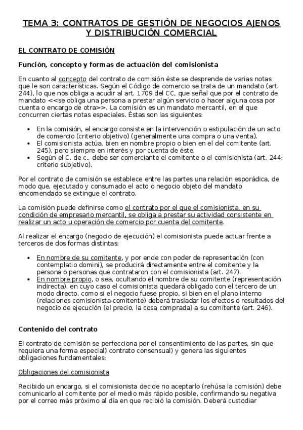 Miniatura del documento Tema 03 Contratos de gestión de negocios ajenos y distrubición.docx
