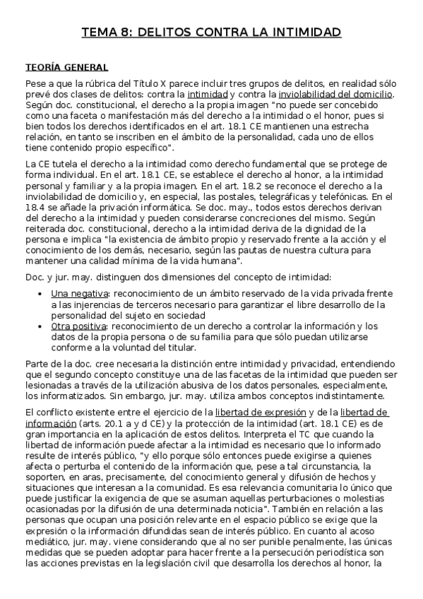 Miniatura del documento Tema 08 Delitos contra la intimidad.docx