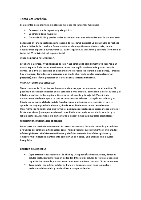 Miniatura del documento Tema 22- Cerebelo.pdf