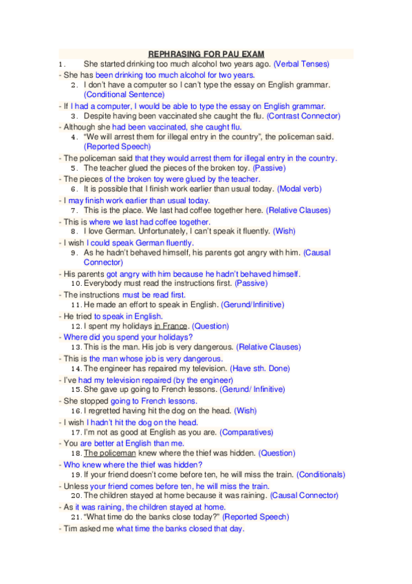 Miniatura del documento REPHRASING FOR PAU EXAM.docx