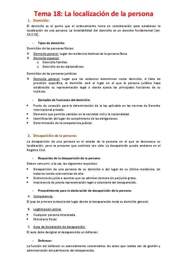 Miniatura del documento Tema 18 - La localización de la persona.pdf