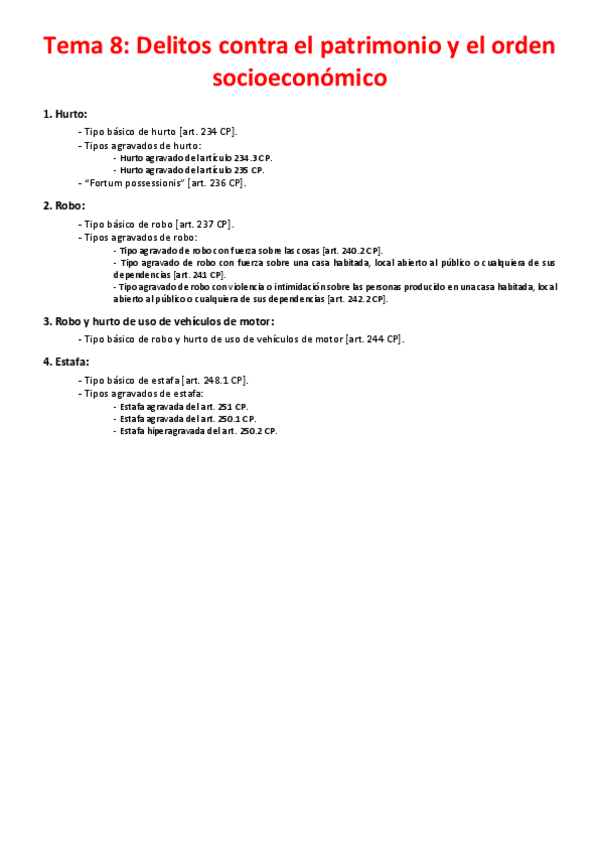 Miniatura del documento Tema 8 - Delitos contra el patrimonio y el orden socioeconómico.pdf