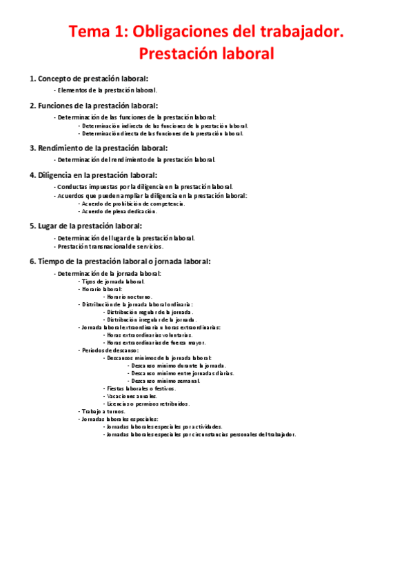 Miniatura del documento Tema 1 - Obligaciones del trabajador. Prestación laboral.pdf