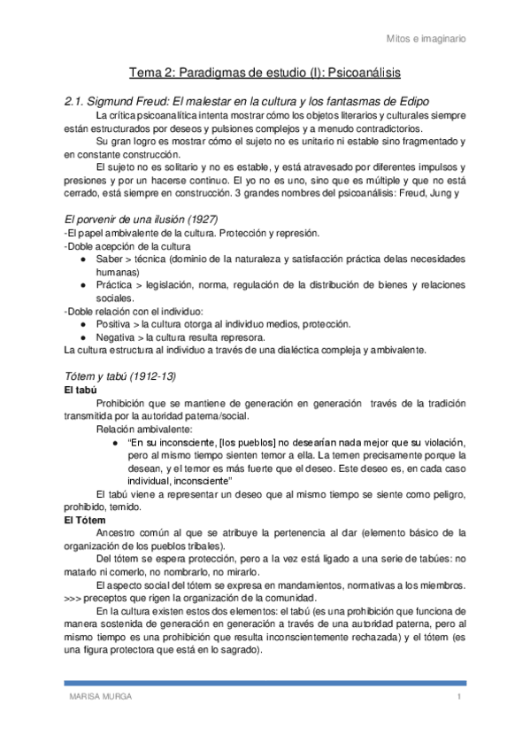 Miniatura del documento Tema 2 Paradigmas de estudio I Psicoanálisis [Completo].pdf