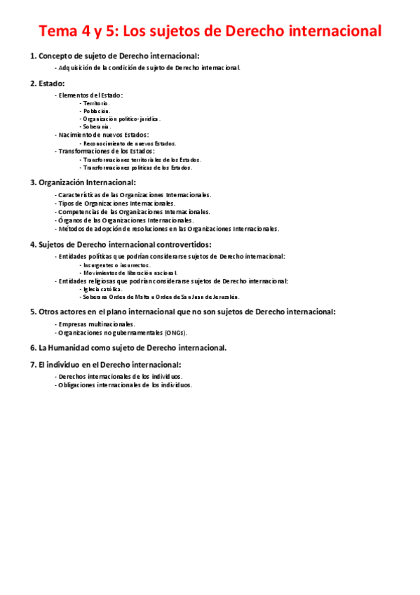 Miniatura del documento Tema 4 y 5 - Los sujetos de Derecho internacional.pdf