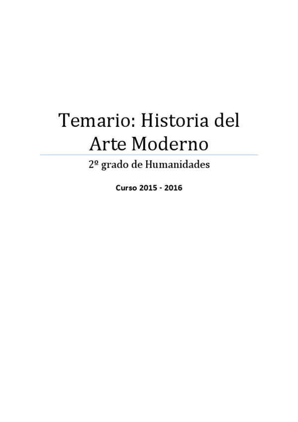 Miniatura del documento Temario completo Historia del Arte moderno.pdf