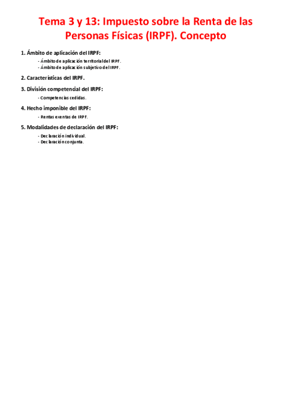 Miniatura del documento Tema 3 y 13 - Impuesto sobre la Renta de las Personas Físicas (IRPF). Concepto.pdf