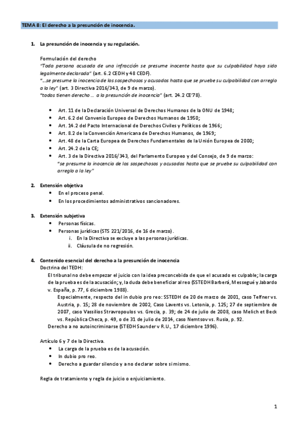Miniatura del documento Tema 8. El derecho a la presunción de inocencia..docx.pdf